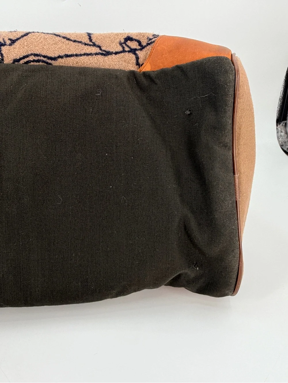 Vintage Pendleton Buffalo Wool Leather Duffle Overnight Bag FLAWS